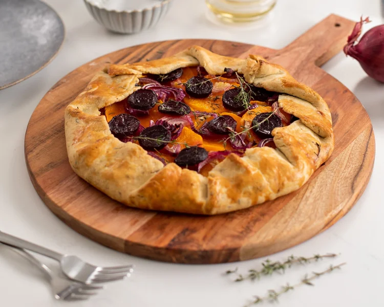 Galetka se zimní zeleninou a sýrem feta