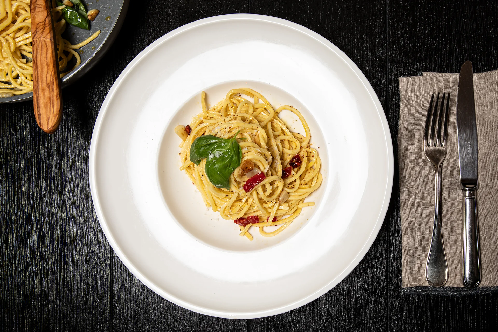 Linguine aglio olio peperoncino podle Pavla Staňka