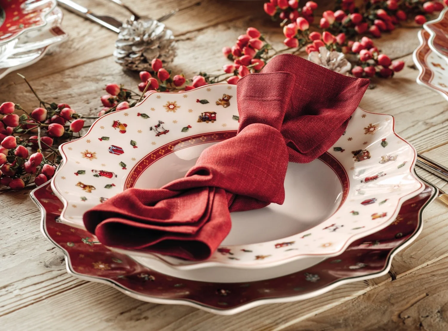 Toy´s Delight sada vánočních talířů, 12 ks