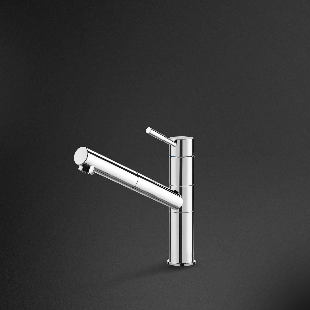 Páková baterie MD15CR, výška 261 mm, výsuvná sprcha s 1 tryskovým systémem, chromová