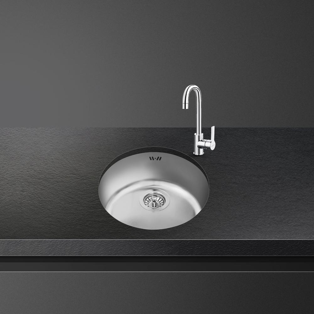 Okrúhly drez VFU43SFR, 2v1, výška hrany 6 mm, Ø 375 mm, otvor 45 cm, nerezová