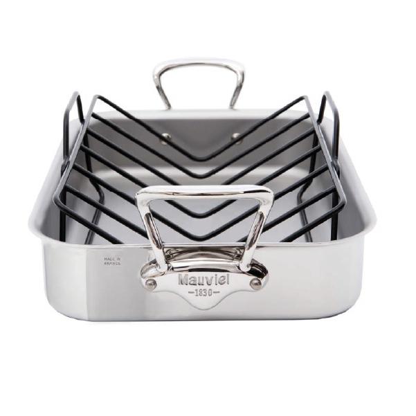 Nerezový pekáč s roštom M´Cook, 35 x 25 cm