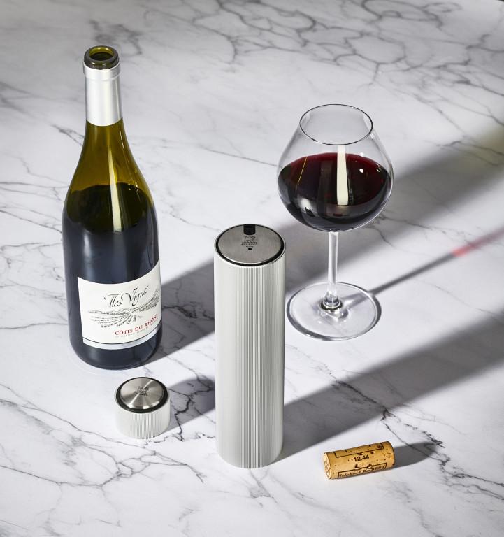 PEUGEOT LINE REVERSE elektrická vývrtka 21 cm, aluminiová světlá 