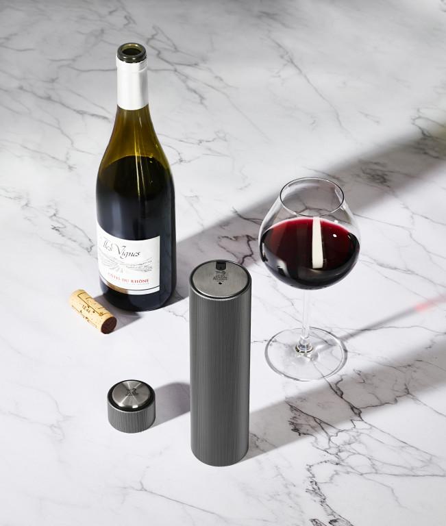 PEUGEOT LINE REVERSE elektrická vývrtka, 21 cm aluminiová carbon