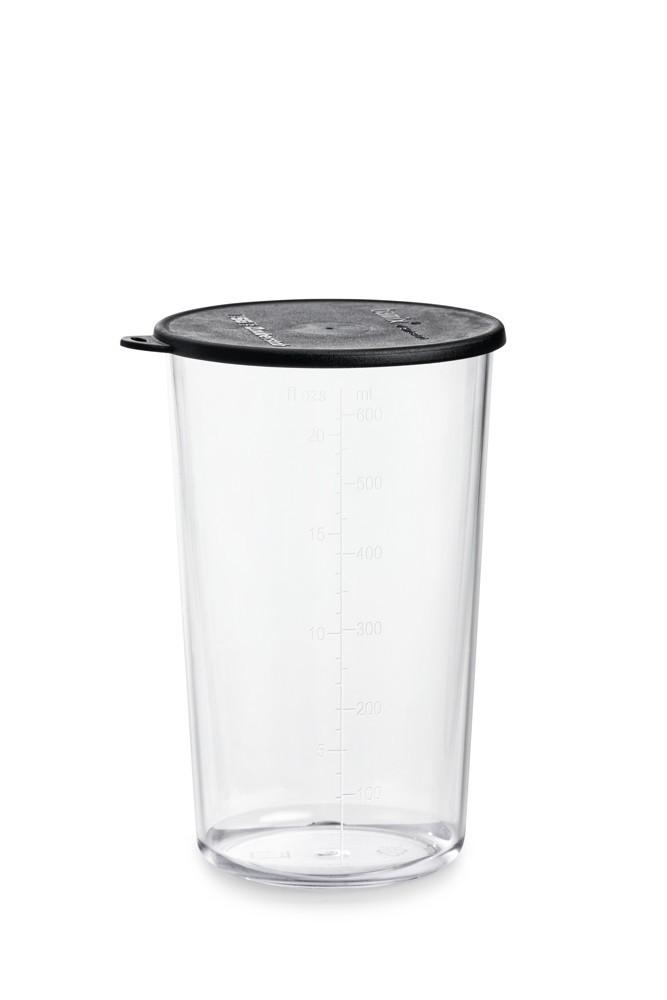 Bamix Sada nádob 400 a 600 ml s víčky, černé (TRITAN)  (EOL)