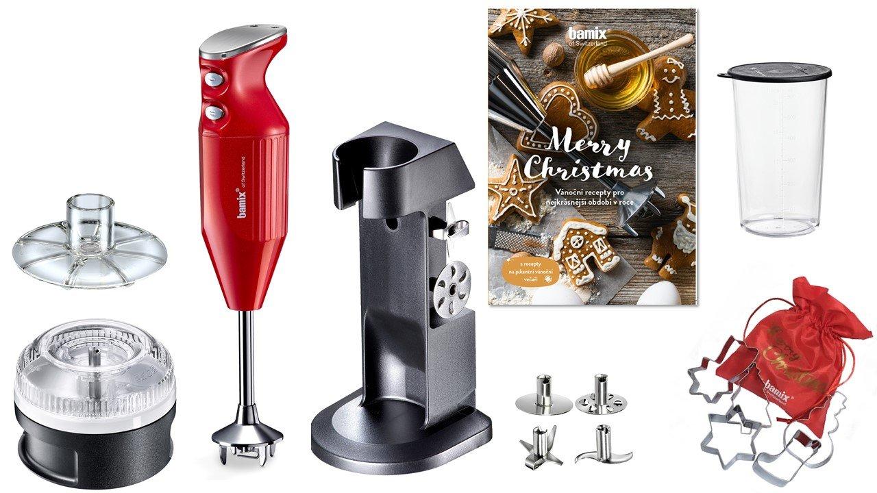 Bamix Xmas Edice M200 metalický červený  (EOL)