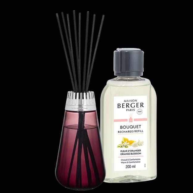 BERGER Amphora difuzér s náplní Pomerančový květ 0,2l malinový