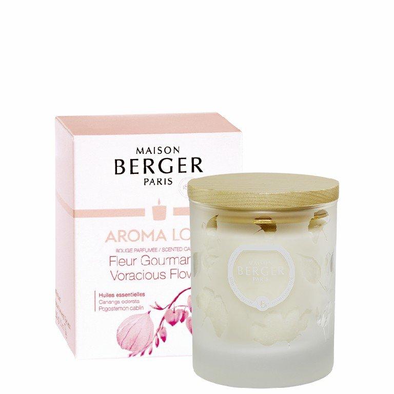 BERGER Aroma Love Voracious Flower/Gurmánské květy svíčka 180g