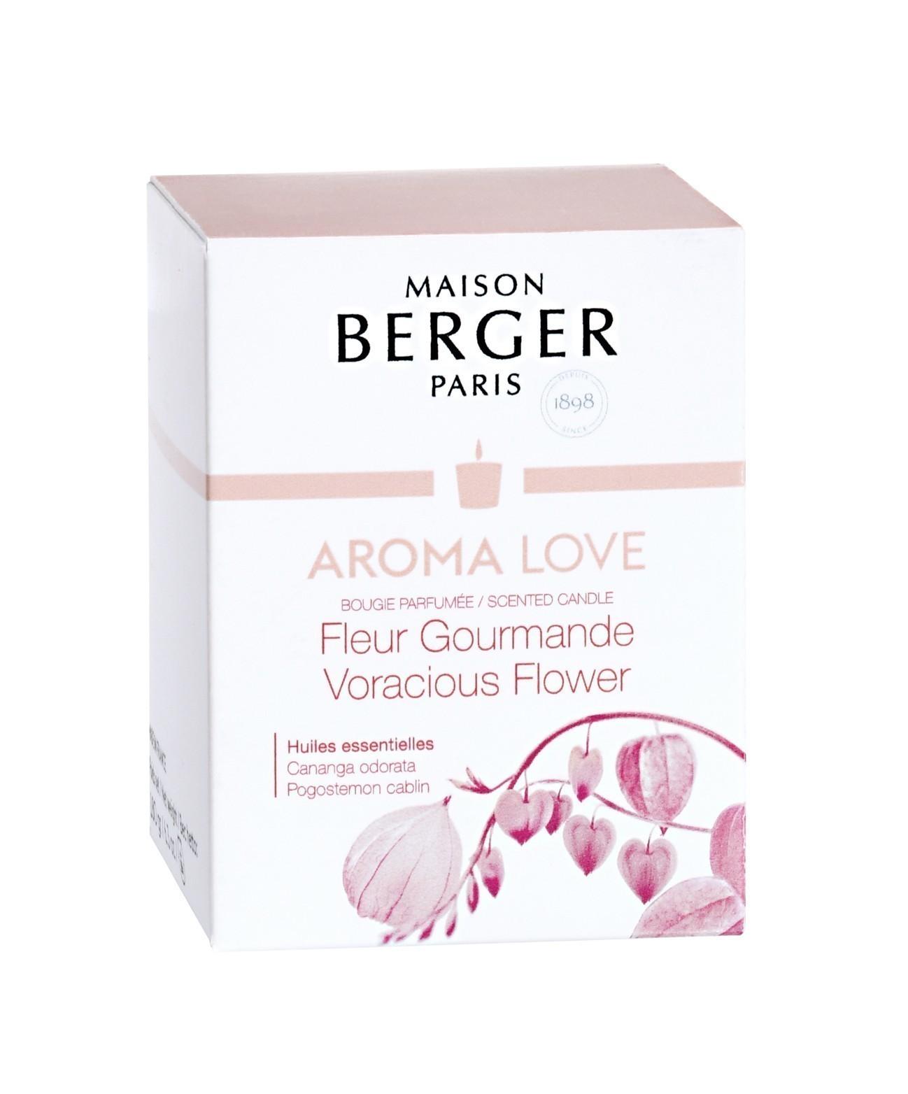 BERGER Aroma Love Voracious Flower/Gurmánské květy svíčka 180g