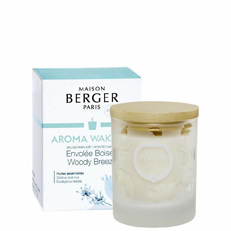 BERGER Aroma Wake-up Woody Breeze/Lesní vánek svíčka 180g