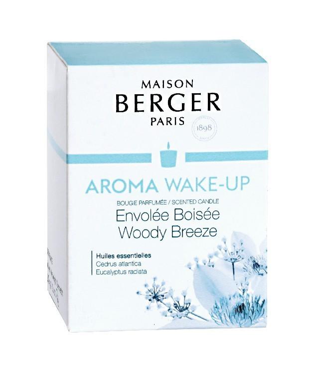 BERGER Aroma Wake-up Woody Breeze/Lesní vánek svíčka 180g