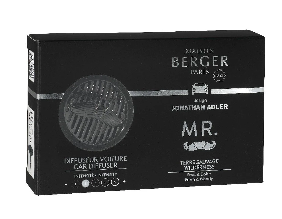 BERGER CAR J. Adler Mr. difuzér do auta Gun metal + náplň Wilderness / Divočina (EOL)