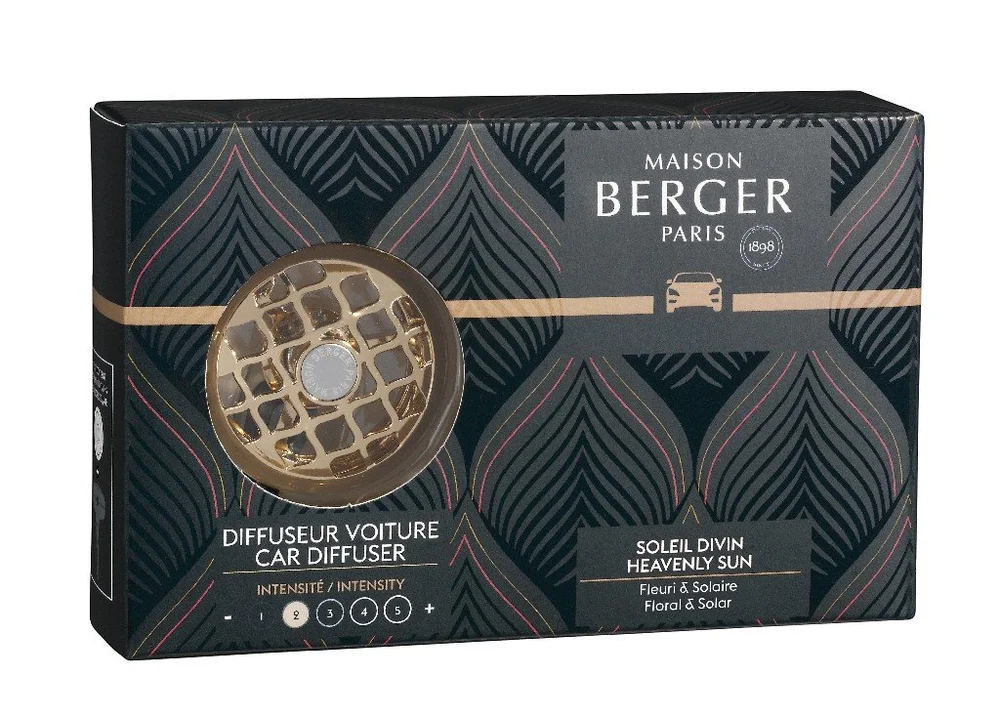 BERGER CAR difuzér do auta Resonance s náplní Heavenly Sun/Božské slunce matný(EOL)