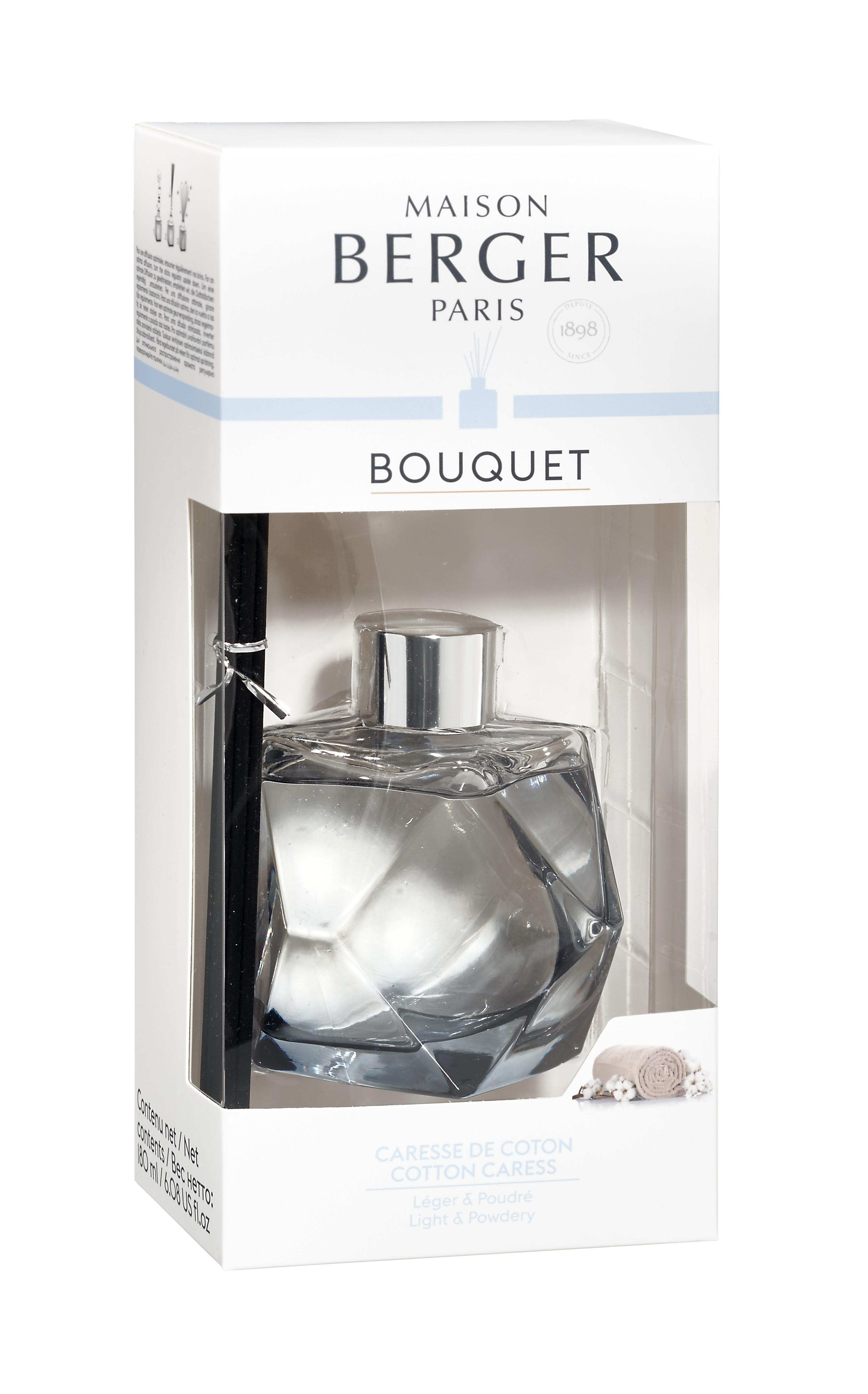 BERGER Geometry difuzér černé sklo, vůně Bavlněná péče 180ml (EOL)