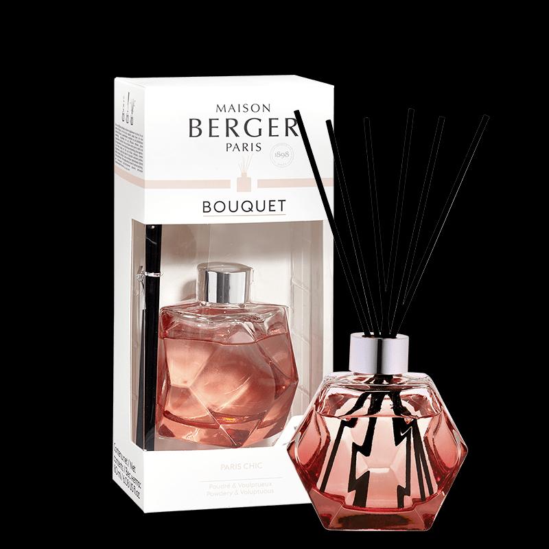 BERGER Geometry difuzér červené sklo, vůně Paris Chic, 180ml (EOL)