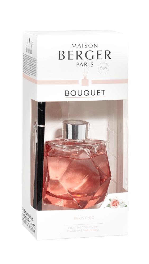 BERGER Geometry difuzér červené sklo, vůně Paris Chic, 180ml (EOL)