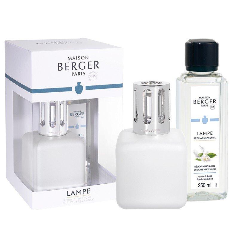 BERGER GLACON lampa bílá 270ml + Jemné bílé pižmo 250ml C42021