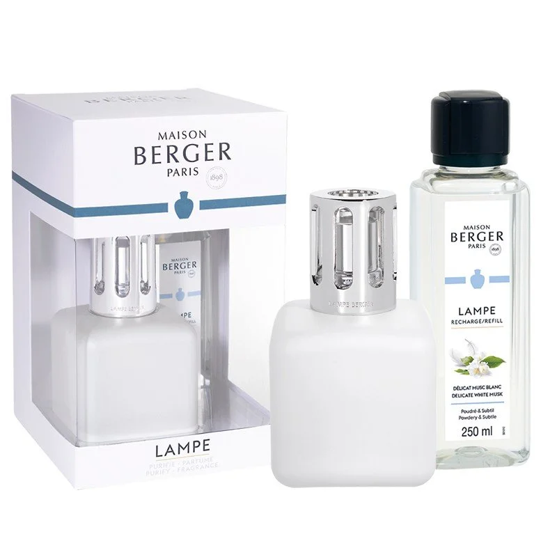 Darčekové balenie: katalytická lampa Glacon + Jemné biele pižmo, 250 ml
