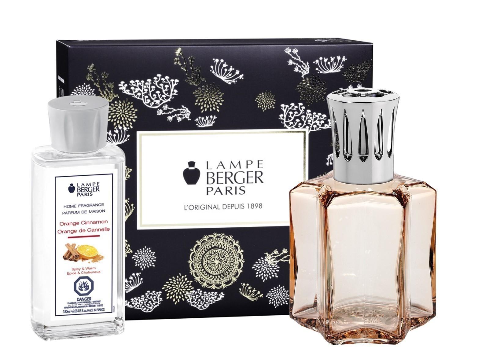 BERGER Nova set lampy a 180ml Pomeranč a skořice, champagne (EOL)