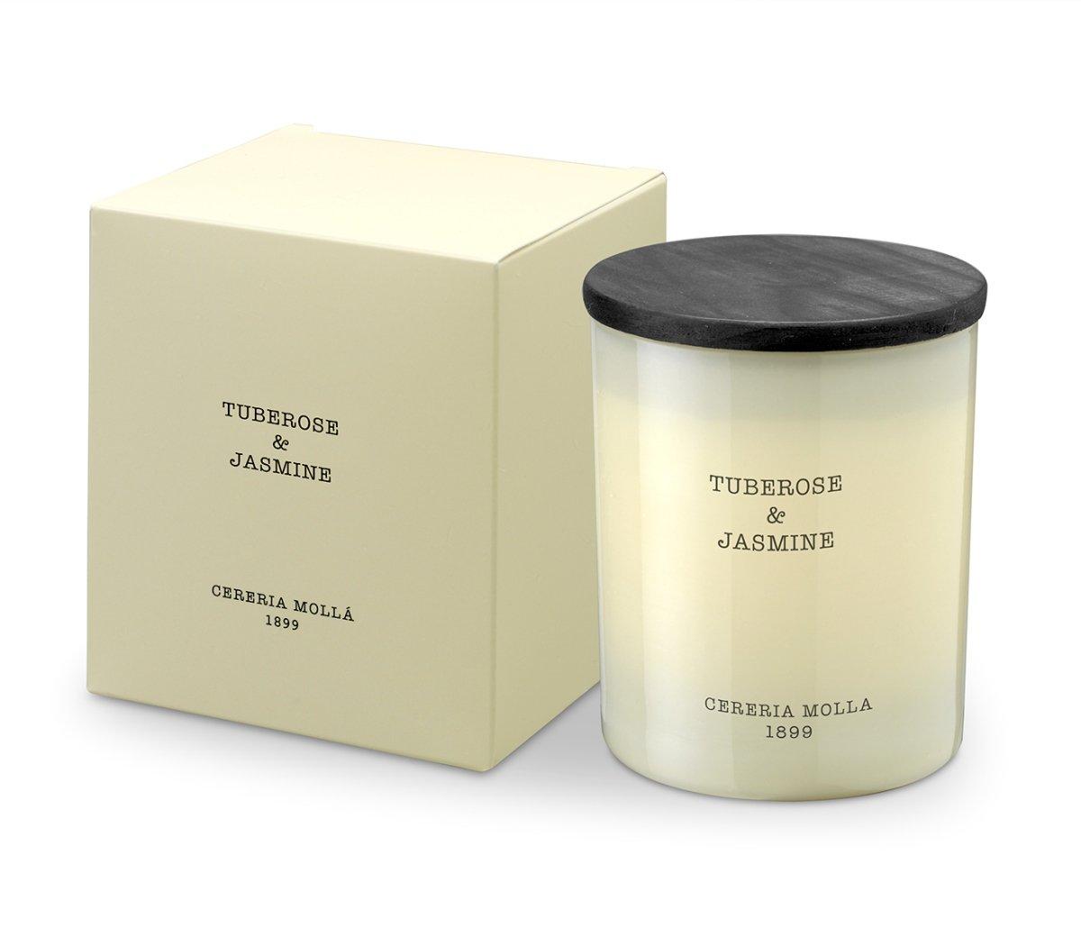 CERERIA MOLLA Boutique svíčka Tuberose & Jasmine 230g krémová (EOL)