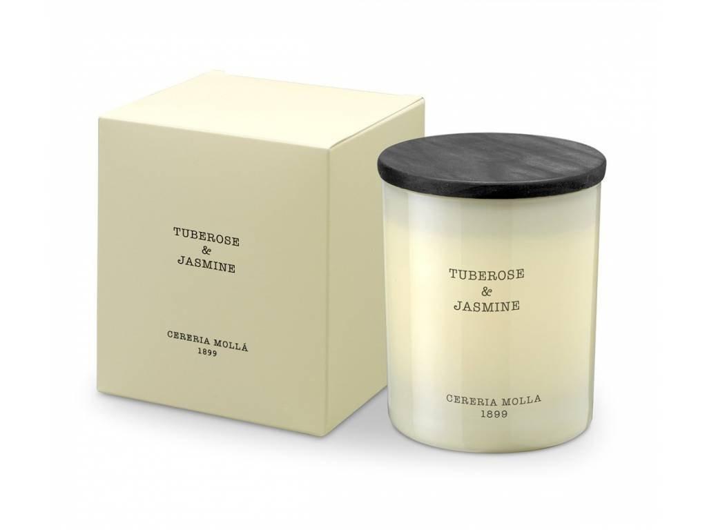 CERERIA MOLLA Boutique svíčka Tuberose & Jasmine 230g krémová (EOL)