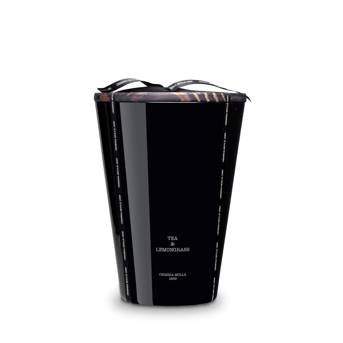 CERERIA MOLLA Vela XXL svíčka 4 knotová 3,5kg Bulgarian Rose & Oud černá (EOL)