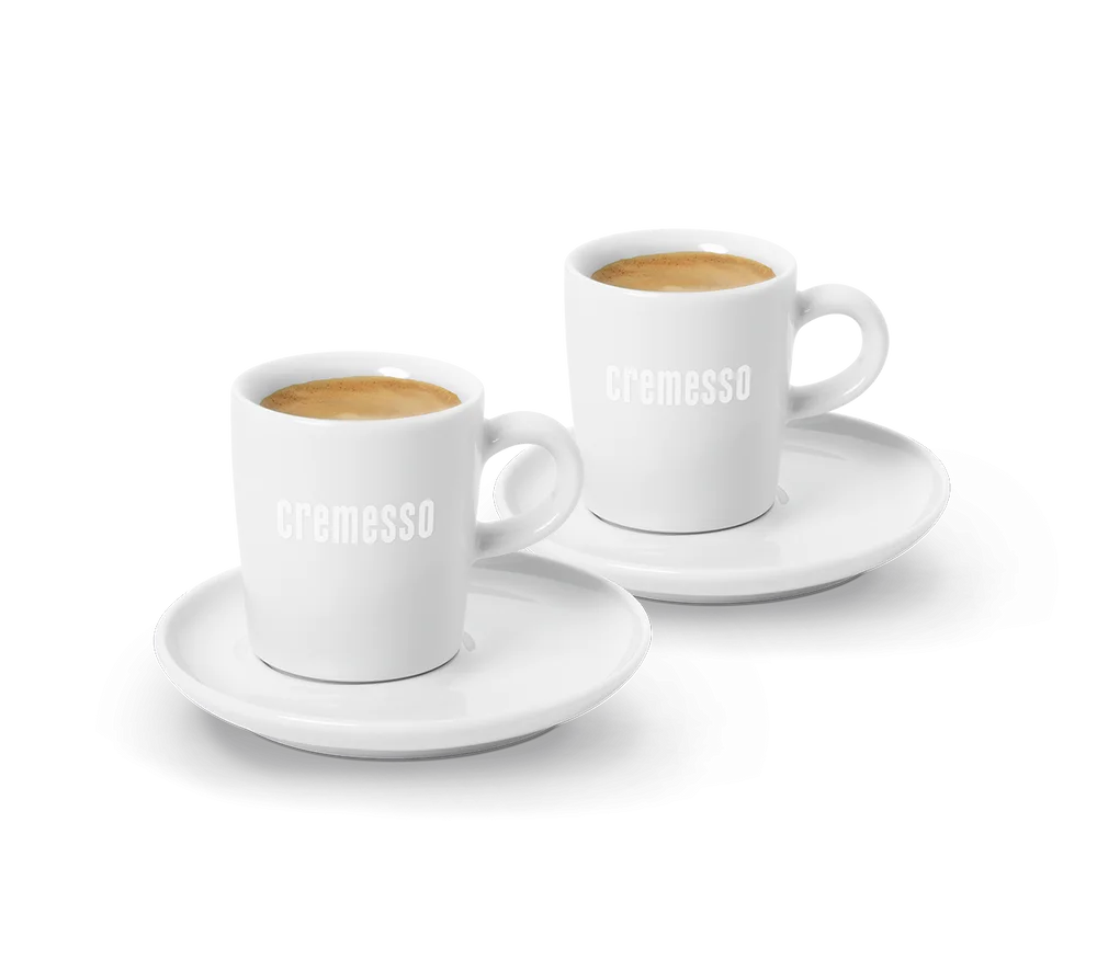 Súprava 2 šálok na espresso s tanierikmi