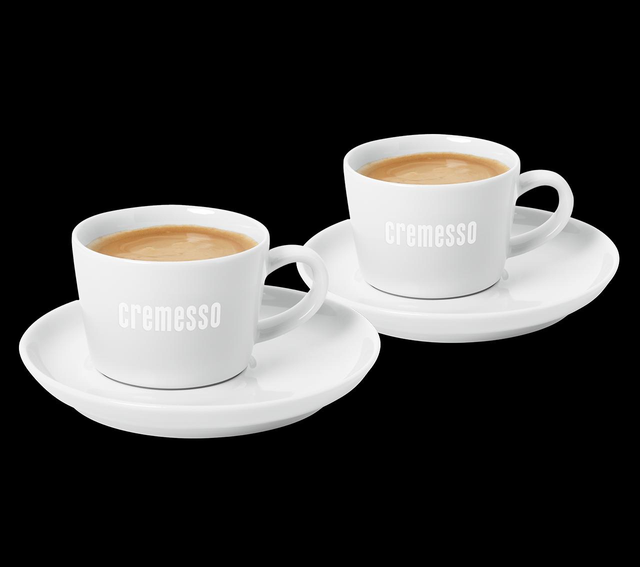 CREMESSO set svou šálků s podšálky na Lungo