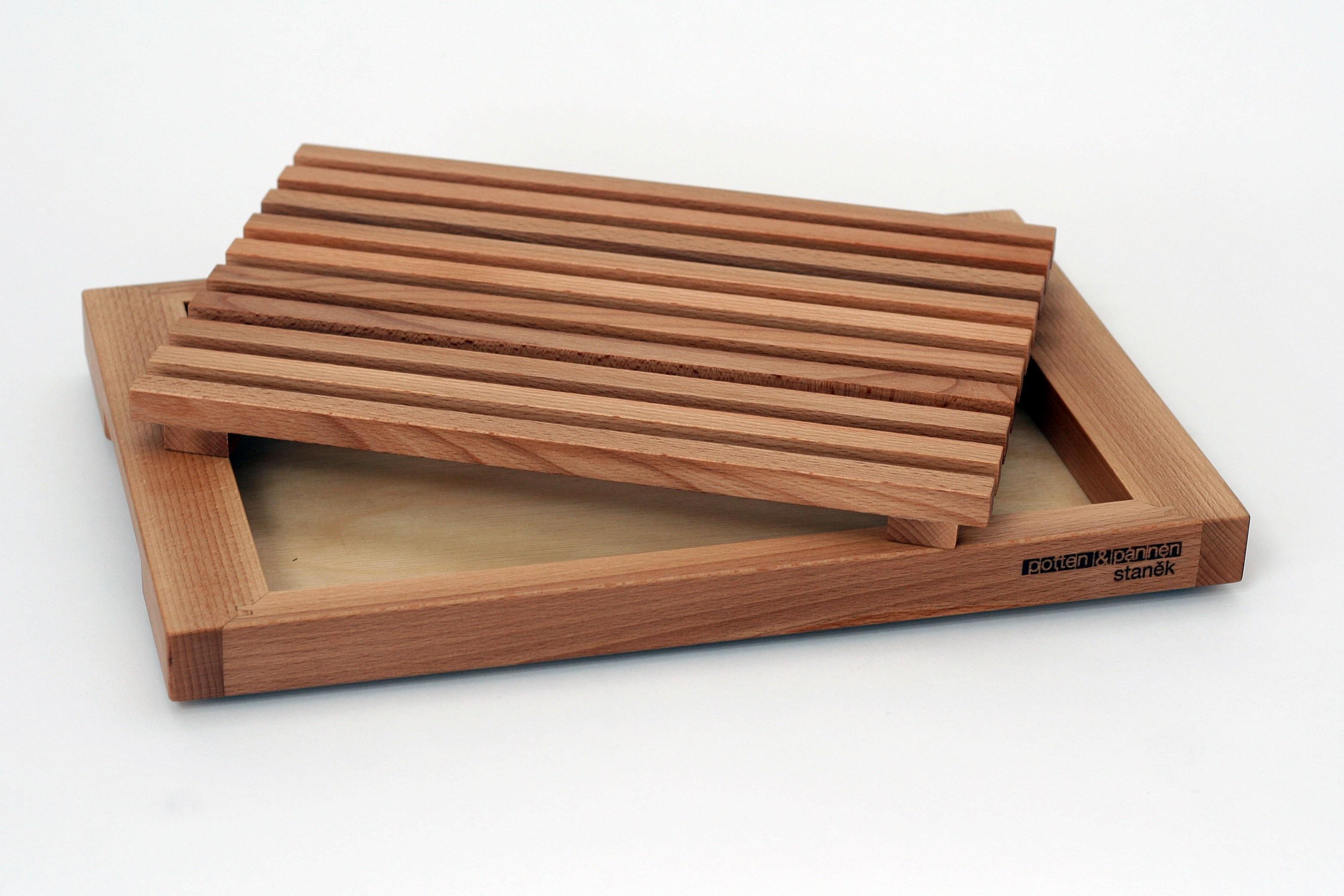 Doštička na pečivo buk, 42 x 27 cm