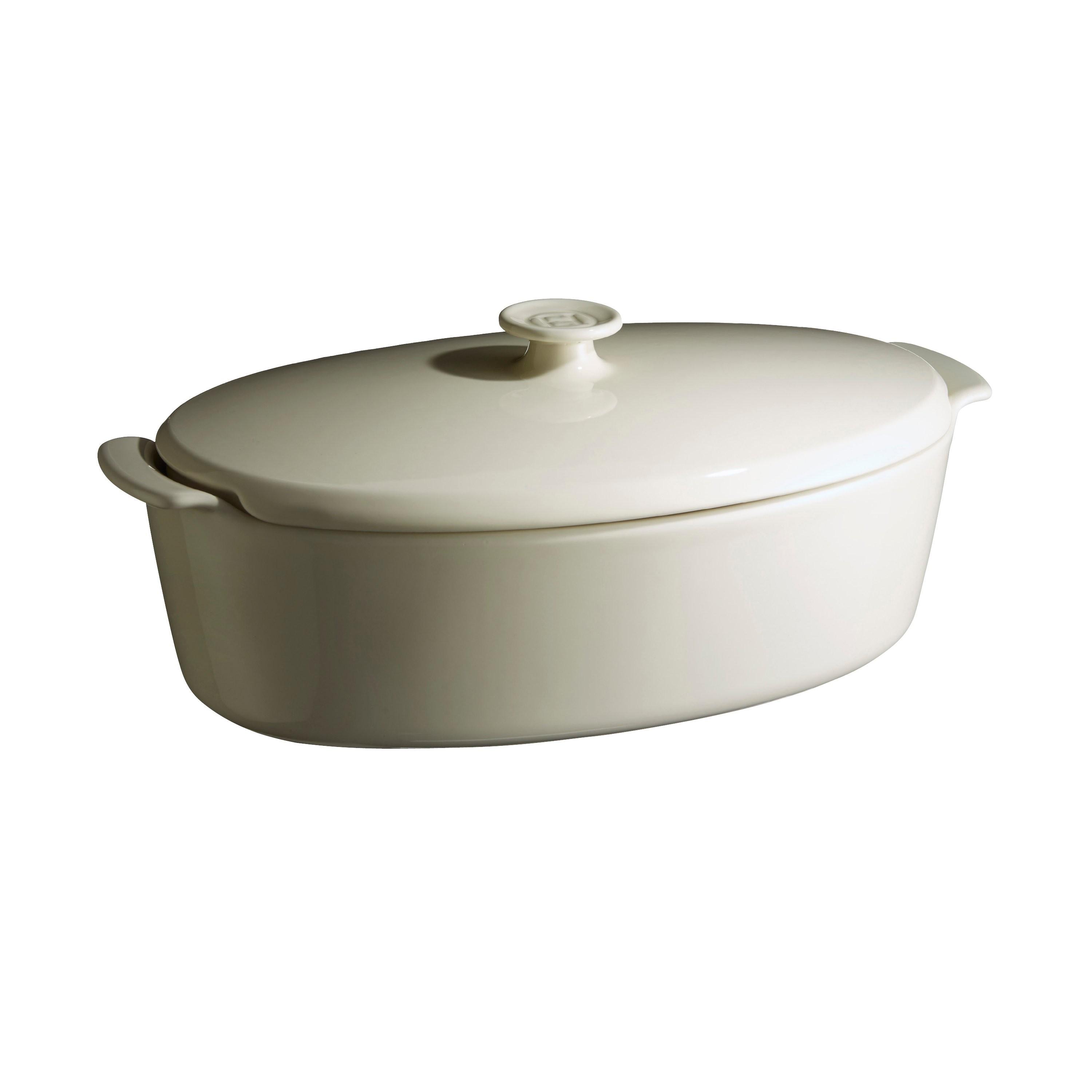 EH E-shop Oválný pekáč s poklicí, 5,8l slonová kost (EOL)