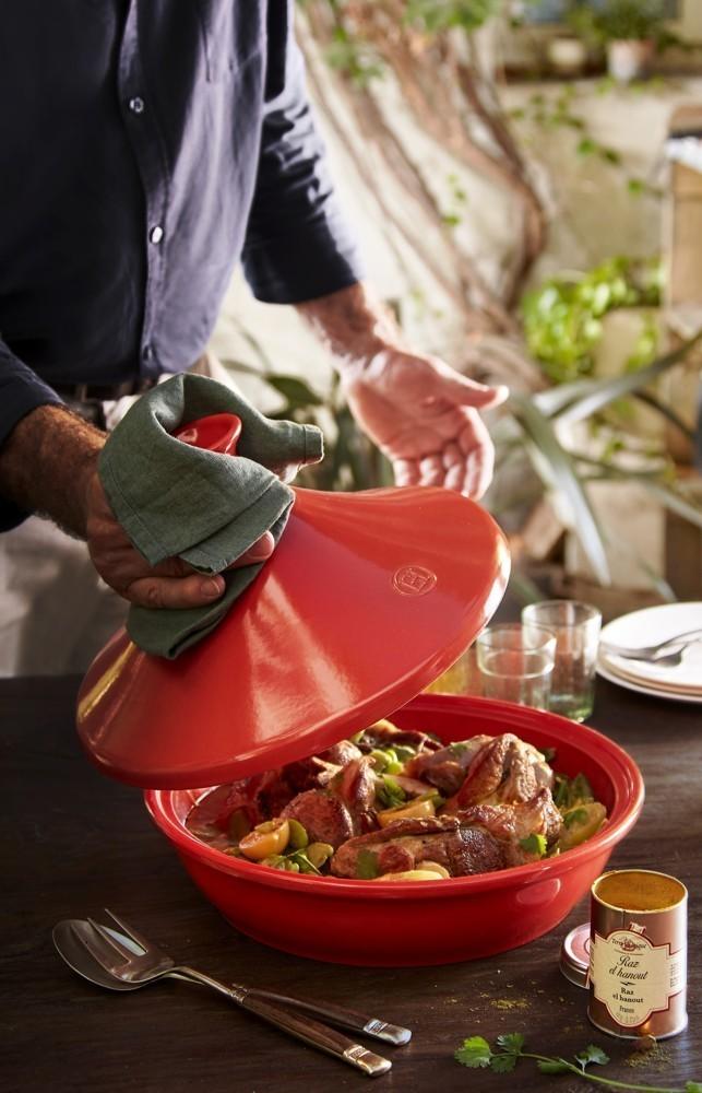 Keramický hrniec tajine Ø 32 cm, žltá slnečnica