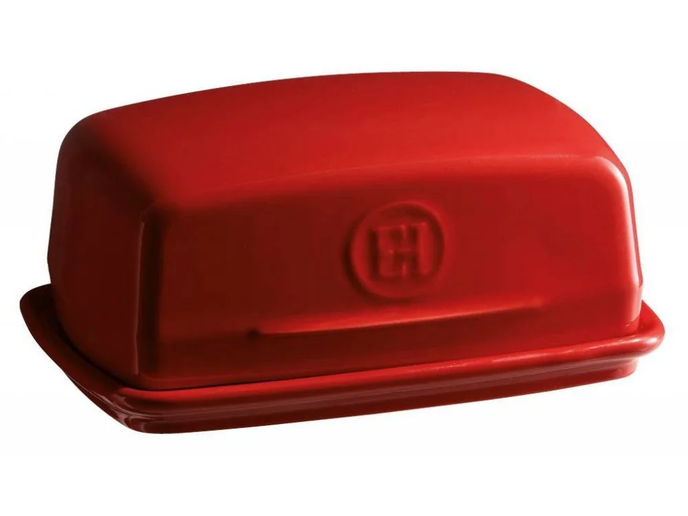 Dóza na maslo, 17 x 11,5 cm, granátová