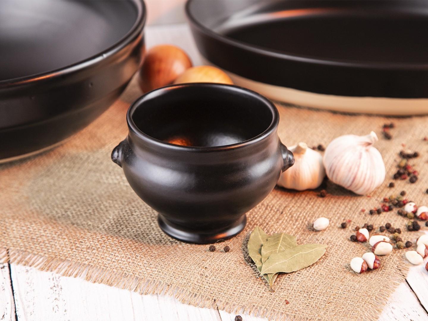 EH miska na polévku lví hlava 0,55l černá (EOL)