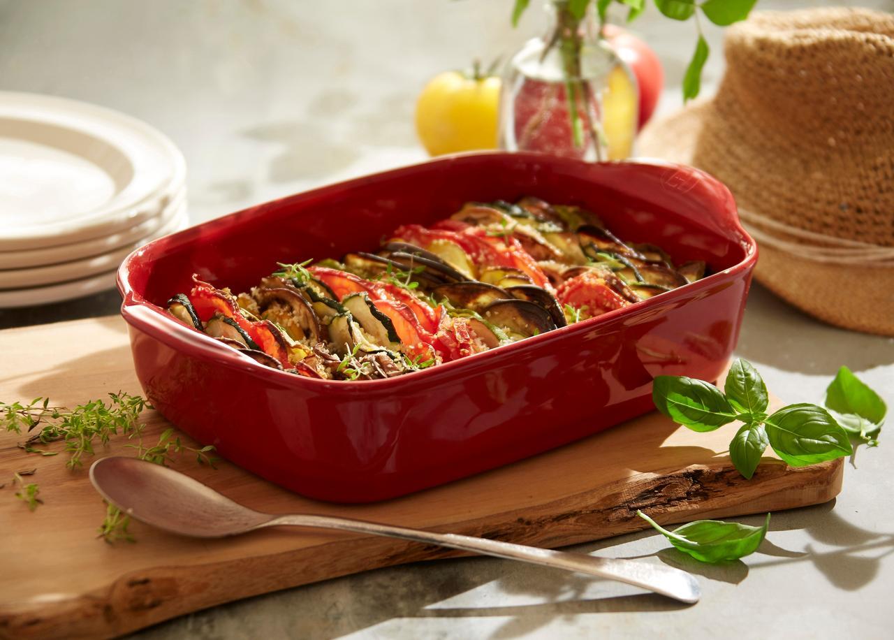 Misa na zapekanie ULTIME, sada 2 ks (misa M + L), granátová