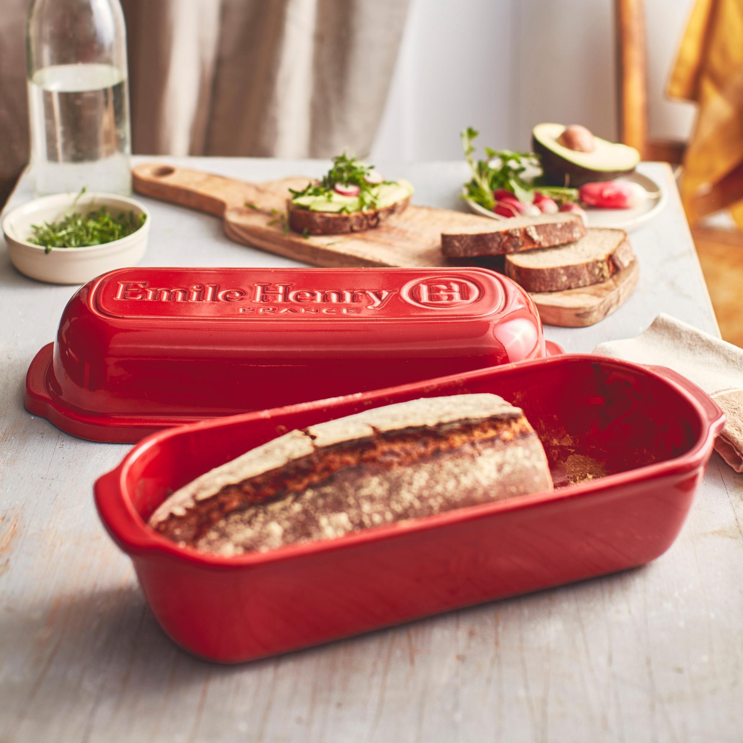 Forma na pečenie chleba, hranatá, 39 x 16,5 cm, granátová