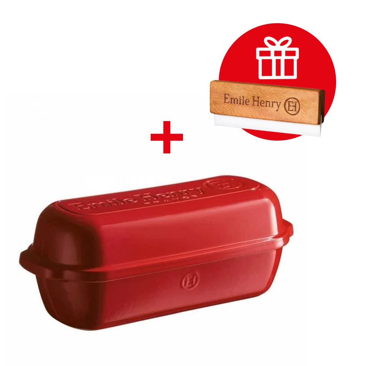 Forma na pečenie chleba, hranatá, 39 x 16,5 cm, granátová