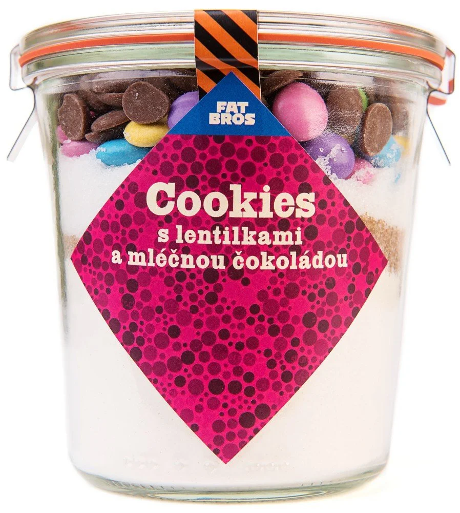 FTB Směsi na pečení - Cookies s lentilkami a mléčnou čokoládou 420g (EOL)