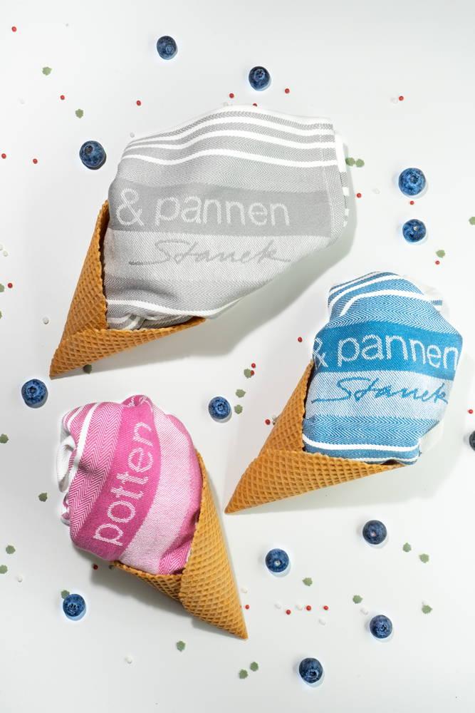 HUMATEX KIFD Utěrky P&P bavlněné barevné set 3 (EOL)