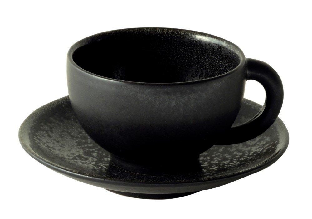 Jars Tourron Šálek s podšálkem černá 9 cm / 18cl 