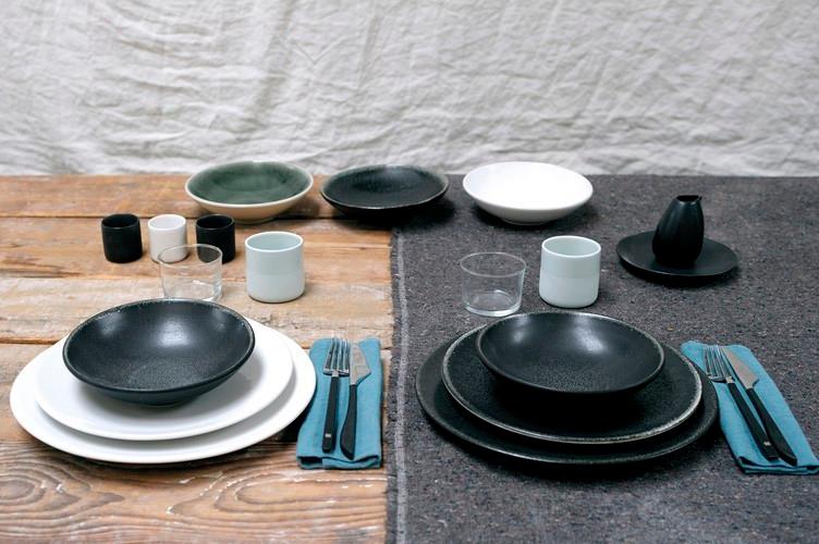 Jars Tourron Šálek s podšálkem černá 9 cm / 18cl 