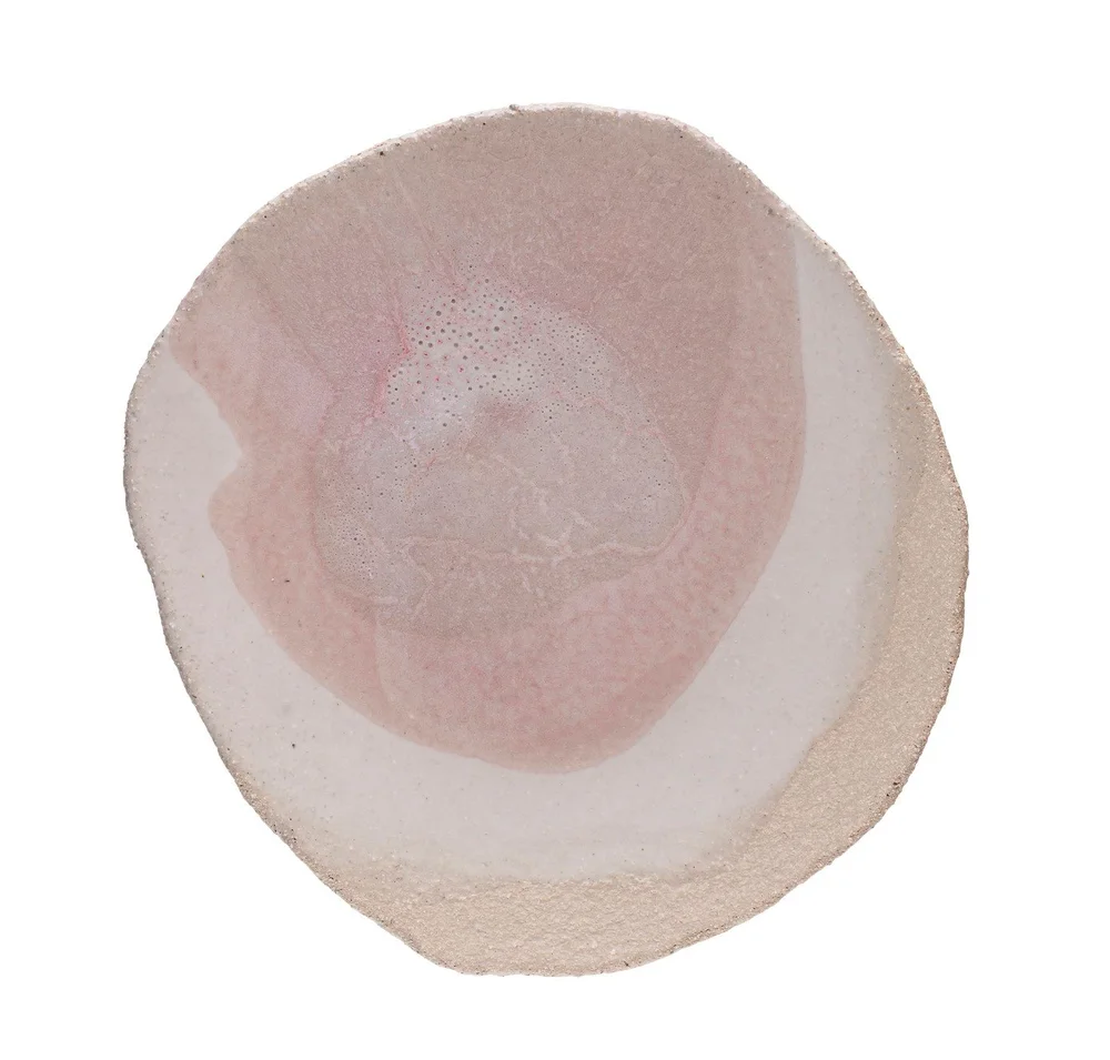 Wabi dezertný tanier, 23 x 21 cm, ružová