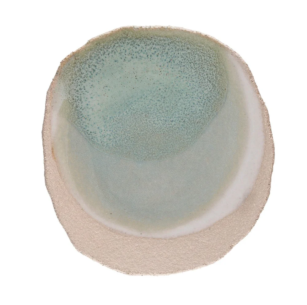 Jars Wabi Dezertní talíř zelená 23x21 cm / 3 cm