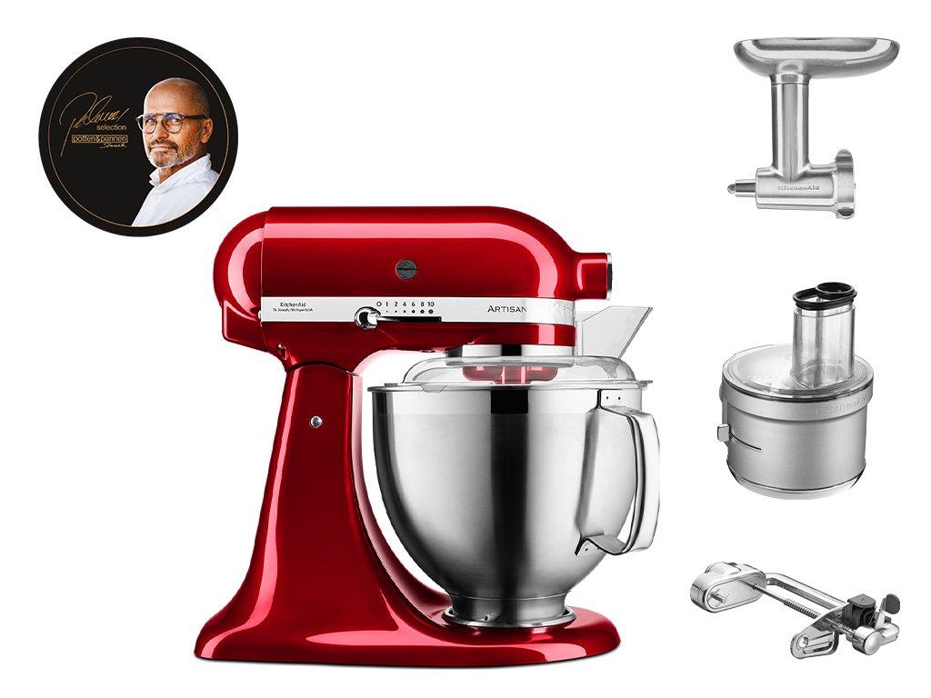 KitchenAid Artisan Robot model 185 s přísl. (5KSM185PSECA+5KSM1APC+5KSM2FPA+5KSMMGA)  (EOL)