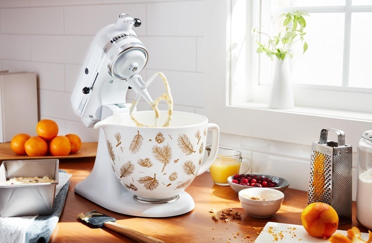 KitchenAid Keramická mísa 4,83l vánoční zlaté větvičky  (EOL)