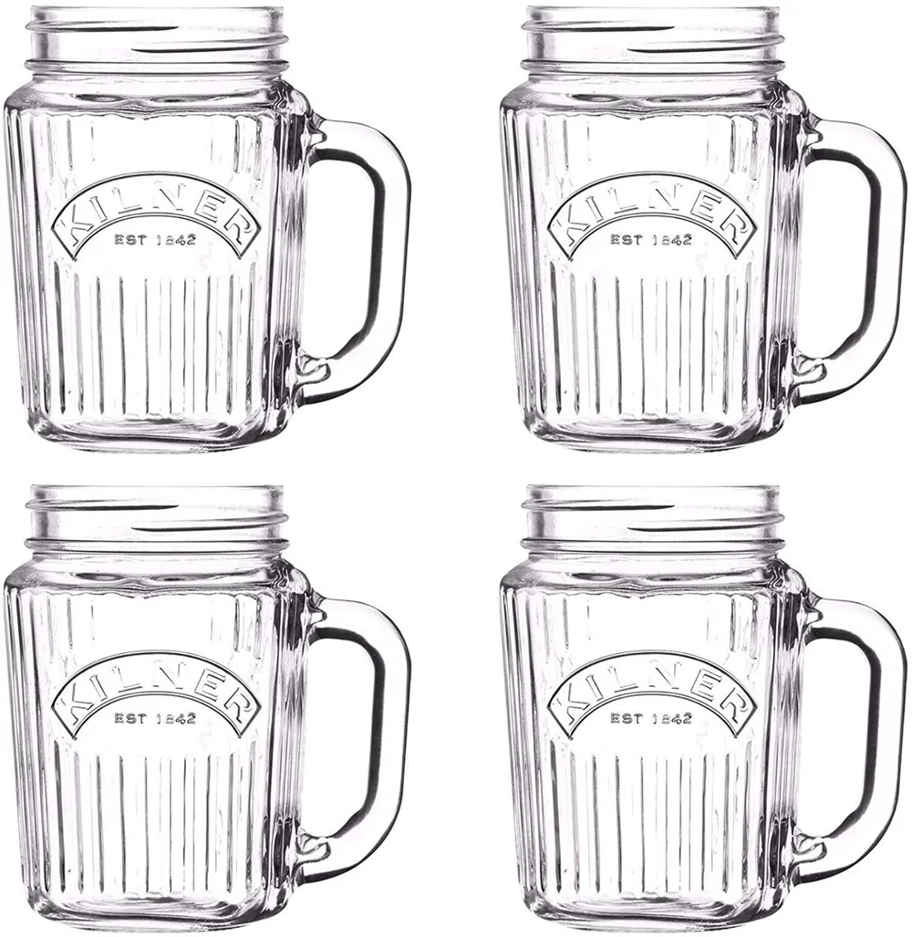KILNER Vintage set džbánků 4x 0,4l fasetový design (EOL)