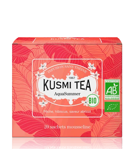 Porciovaný ovocný čaj AquaSummer Bio, 20 vrecúšok