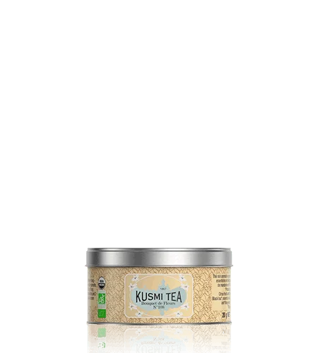 Sypaný čierny čaj Bouquet of Flower N°108 Bio, kovová dóza 20 g