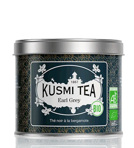 Sypaný čierny čaj Earl Grey Bio, kovová dóza 100 g