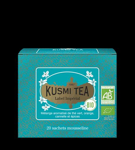 Porciovaný zelený čaj Imperial Label Bio, 20 vrecúšok