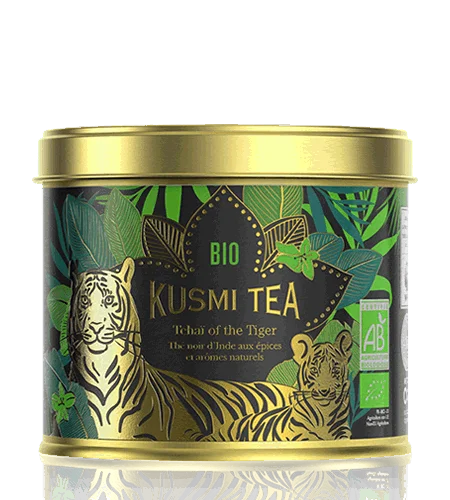 Sypaný čierny čaj Tchai of the Tiger Bio, kovová dóza 100 g